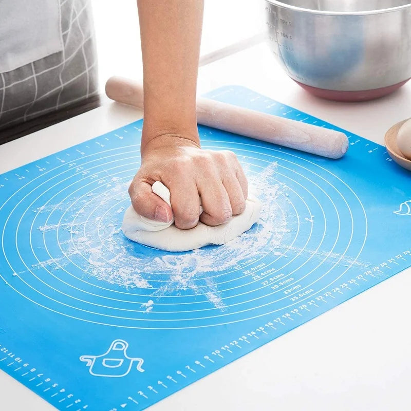 Oversized Silicone Non-stick Kneading Dough Making Pastry Non-slip Mat With Scale Silicone Chopping Board Kitchen Tool