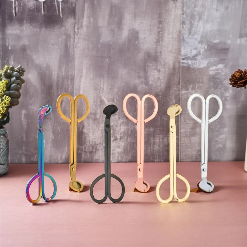 Candle Wick Trimmer Multiple Style Handle Scissors Candle Making Tool Candlestick Container Trimmer Incense Accessories Supplies