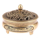 1Pcs Buddhist Utensils Incense Burner Lotus Incense Censer Alloy Sandalwood House Furnishings Home Office Decoration