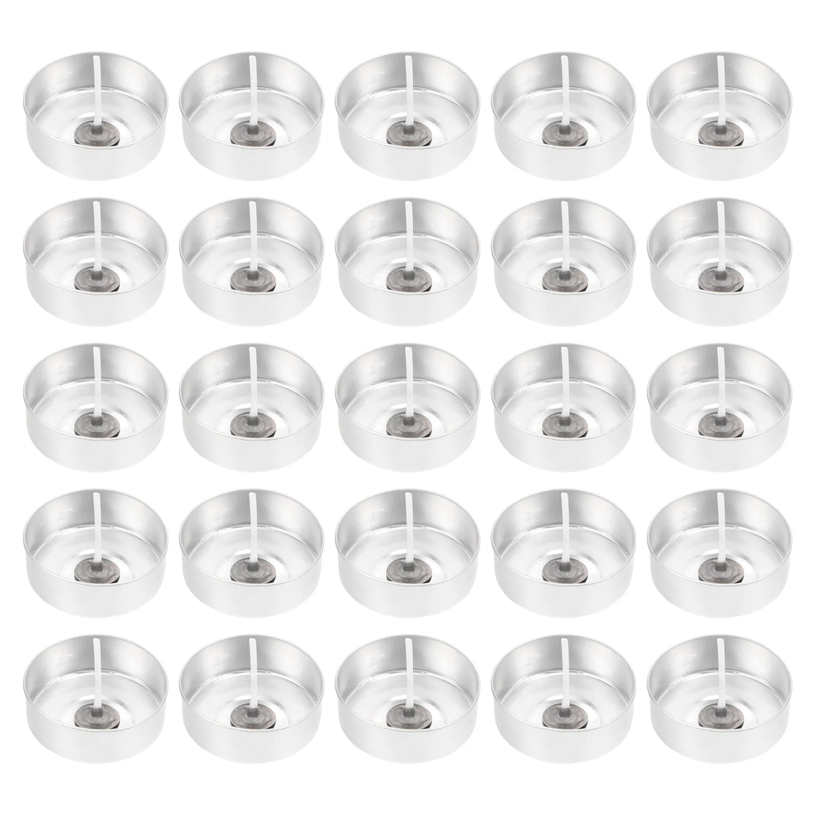 100 Sets Aluminum Tea Light Tins Tea Light Holders Empty Tealight Wax Containers Cup DIY Making Molds Tea Light Empty