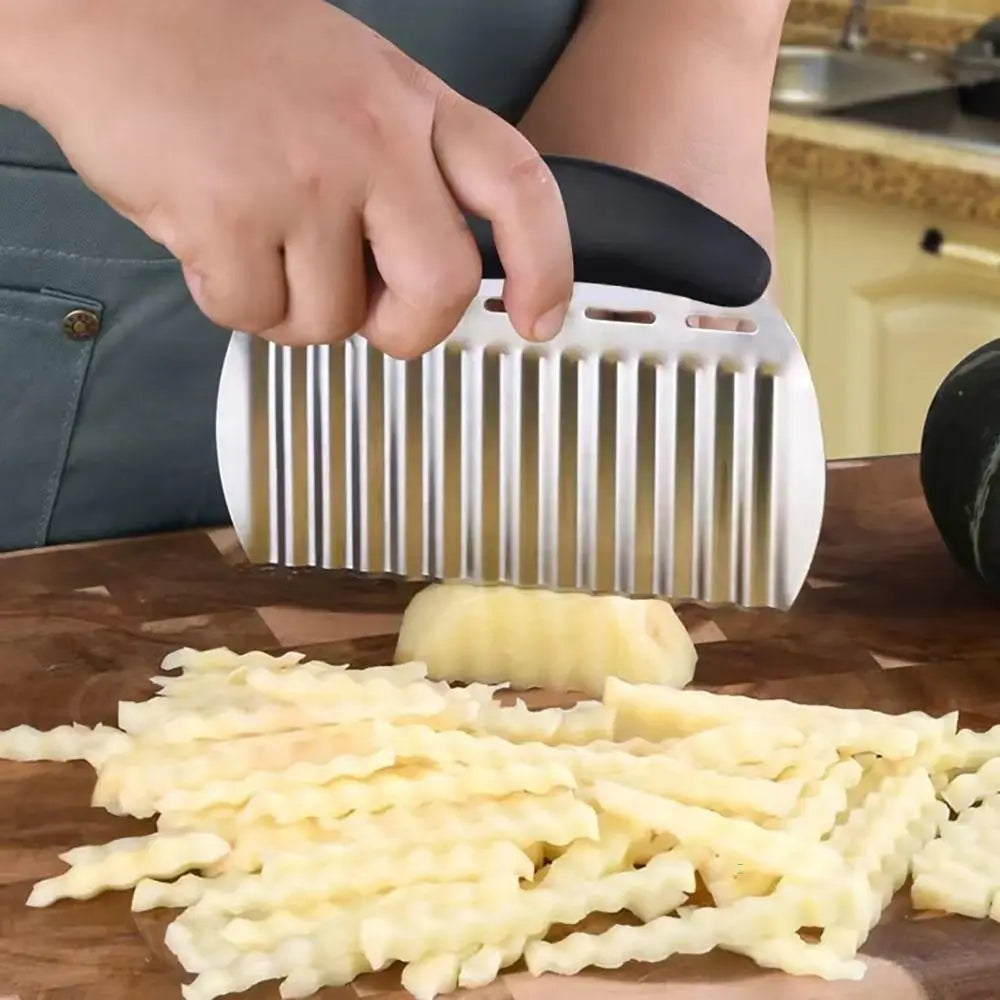 French Fries Cutter Stainless Steel Potato Slicer Vegetable Chopper Veggie Slicer Durable Kitchen Gadgets Cutter