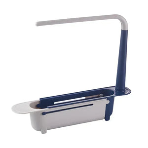 New Sink Drain Rack Storage Basket Kitchen Gadgets Telescopic Sink Shelf Sinks Organizer Soap Sponge Holder Accessories Tool