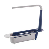 New Sink Drain Rack Storage Basket Kitchen Gadgets Telescopic Sink Shelf Sinks Organizer Soap Sponge Holder Accessories Tool