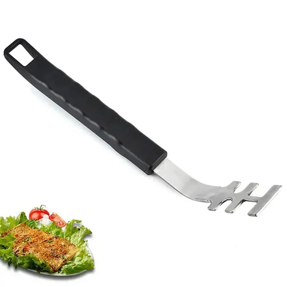 Stainless Steel Grill Mesh Pumping Hand Heat-resistant Grill Grate Lifter Anti-scald Cooking Bbq Grill Tools For Camping
