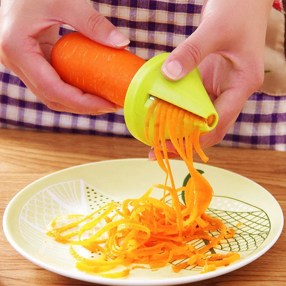 3 In 1 Multifunction Spiralizer Vegetable Slicer Carrot Spiral Slicer Cutter Zucchini Pasta Noodle Spaghetti Maker Kitchen Tool
