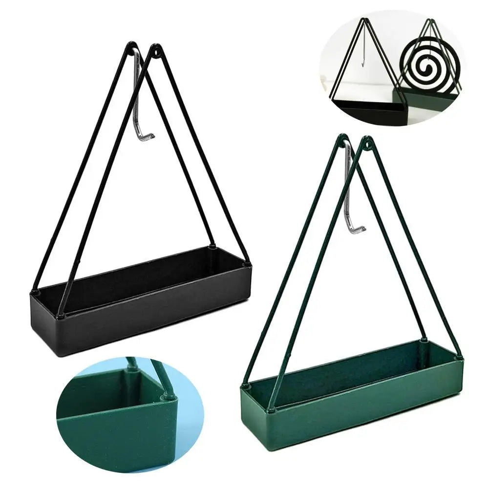 Iron Mosquito Coil Holder Triangle Mosquito Repellent Courtyard Stove Family Holder Repellent Incense Stand Incense Mosquit K4N8