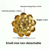 1pc Alloy Incense Burner Stick Holder Plate Buddhism Lotus Line Incense plate Sandalwood Coil Base Temples Home Decor