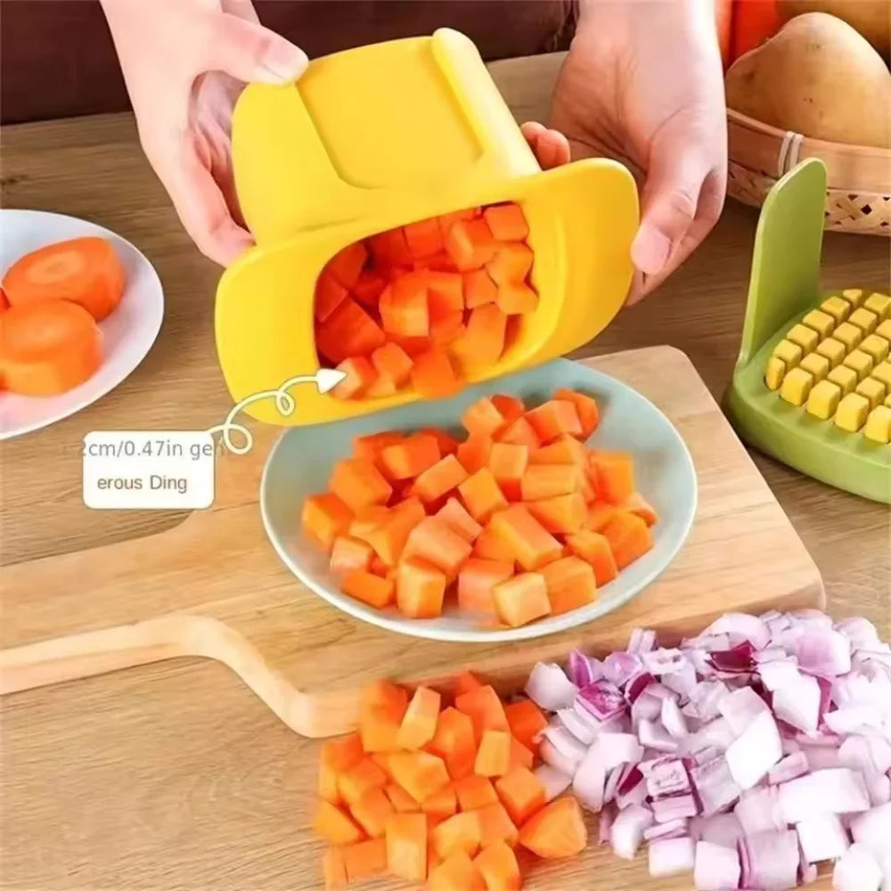 Multifunctional Cucumber Potato Slicer Household Hand Pressure Onion Dicer Kitchen Tools Vegetable Chopper French Fries Cutter