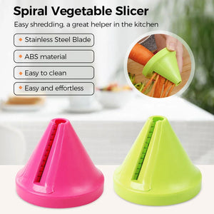 3 In 1 Multifunction Spiralizer Vegetable Slicer Carrot Spiral Slicer Cutter Zucchini Pasta Noodle Spaghetti Maker Kitchen Tool