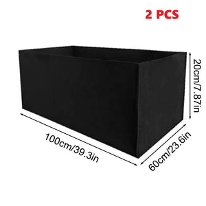 Square Felt Growing Bucket Plant Growth Bag Multi-Functional Vegetable Plant Non-Woven Felt Growing Bag