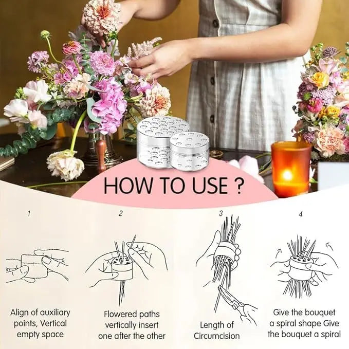 2pcs Spiral Flower Stand Ring Spiral Flower Pole Stand Bottle Flower Stand Spiral Diy Bouquet Twist Floral Stand Flower Stand