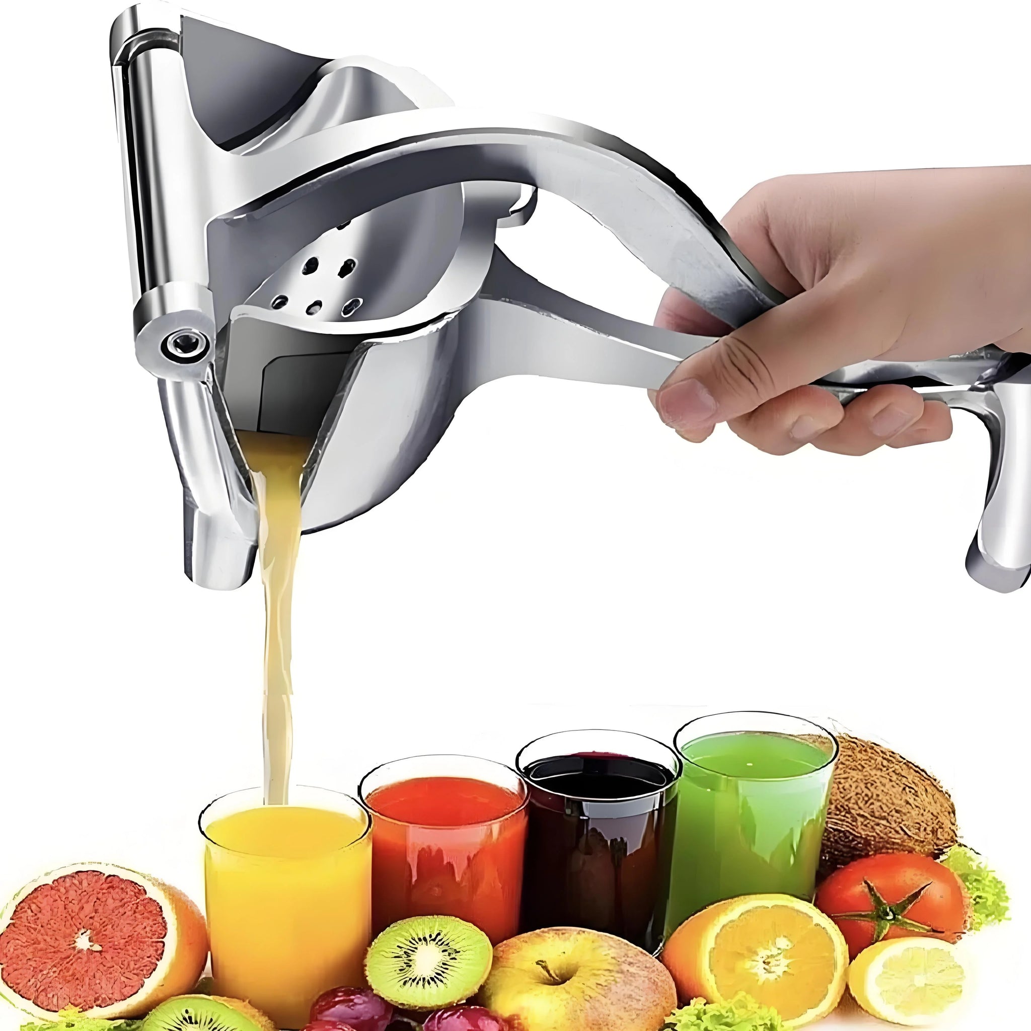 3-in-1 Heavy-Duty Lemon Juicer - Manual Multi-Press for Citrus Fruits, Kitchen/Bartending Tool with No-Slip Grip