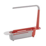 New Sink Drain Rack Storage Basket Kitchen Gadgets Telescopic Sink Shelf Sinks Organizer Soap Sponge Holder Accessories Tool