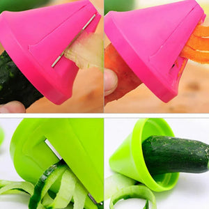 3 In 1 Multifunction Spiralizer Vegetable Slicer Carrot Spiral Slicer Cutter Zucchini Pasta Noodle Spaghetti Maker Kitchen Tool