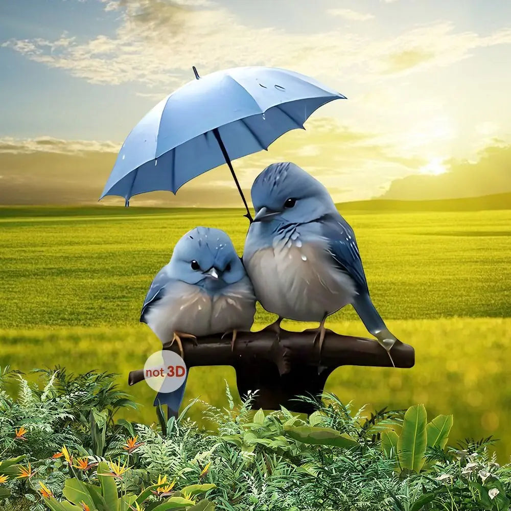 Acrylic Bird Garden Pile Cute Waterproof Garden Floor Plugs Creative Multi Functional Animal Mini Figurine Lawn