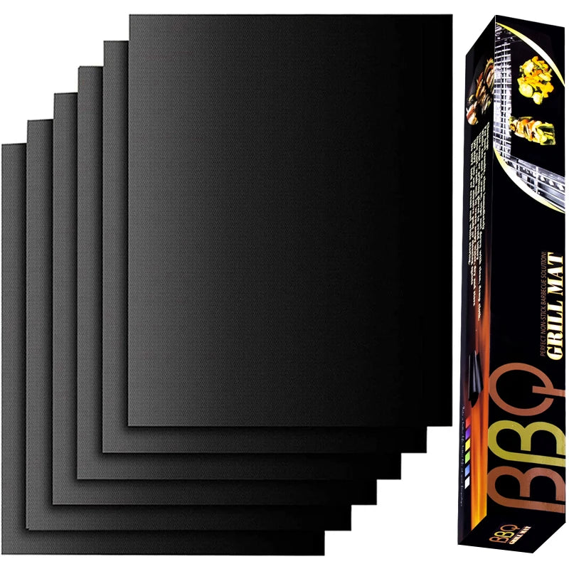 60*40cm Non-stick BBQ Grill Mat Baking Mat Barbecue Tool Cooking Grilling Sheet Heat Resistance Easily Cleaned Kitchen BBQ Tool