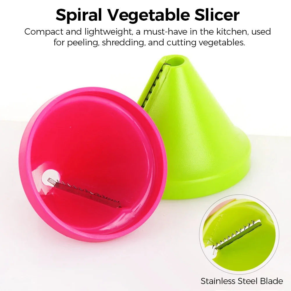 3 In 1 Multifunction Spiralizer Vegetable Slicer Carrot Spiral Slicer Cutter Zucchini Pasta Noodle Spaghetti Maker Kitchen Tool
