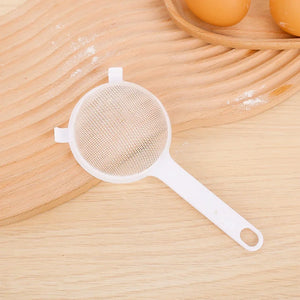 Kitchen Juice Filter Plastic Fine Mesh Filter Spoon Soy Milk Coffee Strainers Flour Sieve With Handle Kitchen Tools Accessories