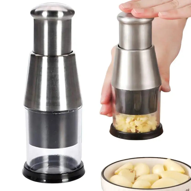 Manual Garlic Chopper Manual Onion Masher Handheld Food Chopper Slicer Vegetable Cooking Crusher Kitchen Vegetable Slicer Tool
